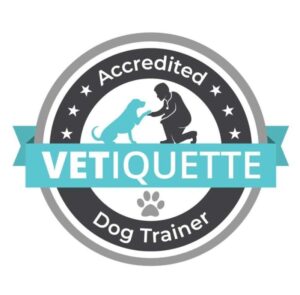 Accredited Vetiquette Dog Trainer badge