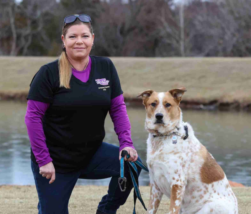 Loreanne Cowan with her dog Grizzmo - About